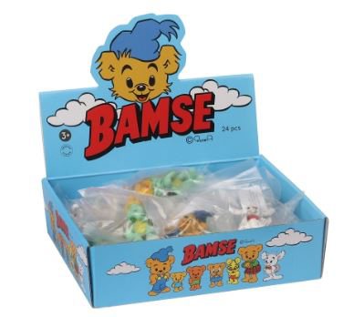 Bamse figurer i display 24st