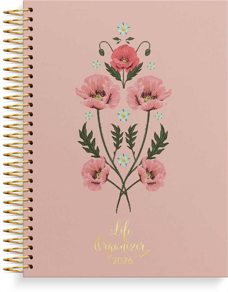 Kalender 2026 Life Organizer rosa