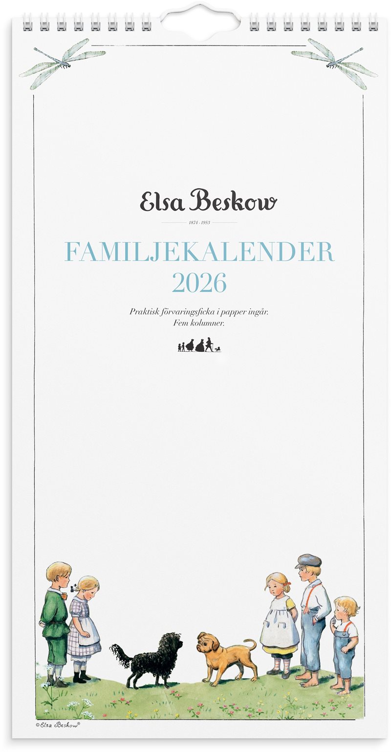 Familjekalender 2026 Elsa Beskow