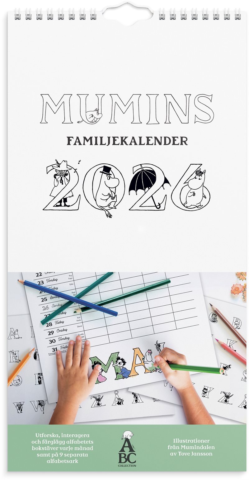 Familjekalender 2026 Mumin