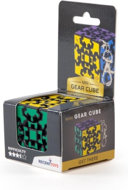 Kugghjulsdriven IQ-kub med nyckelhake - Meffert’s Mini Gear Cube