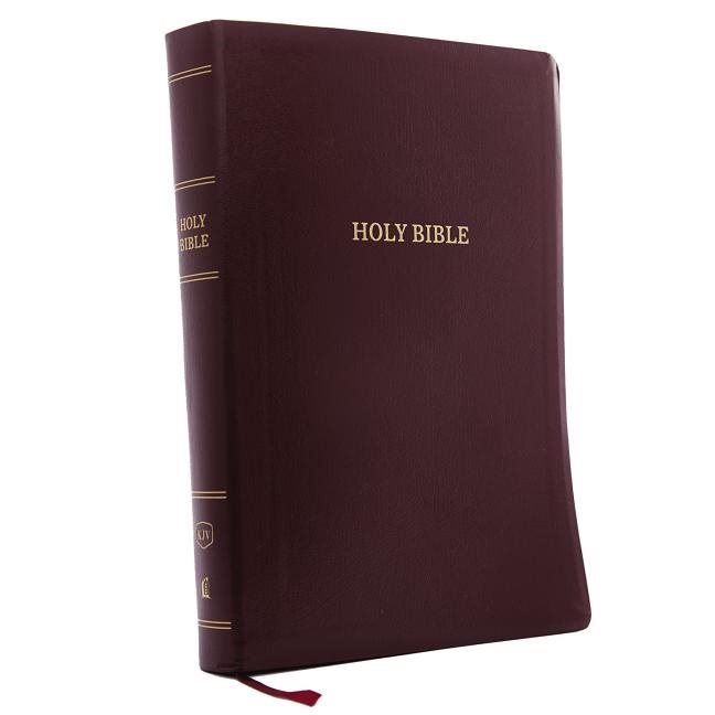 Kjv, reference bible, super giant print, leather-look, burgundy, indexed, r