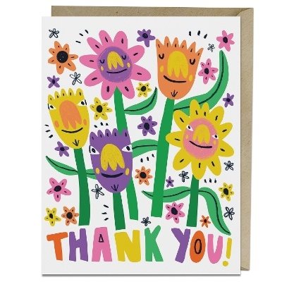 6-Pack Barry Lee for Em & Friends Thank You Flowers Thank You Card