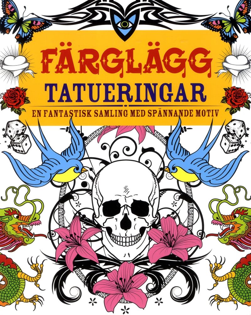 Färglägg tatueringar