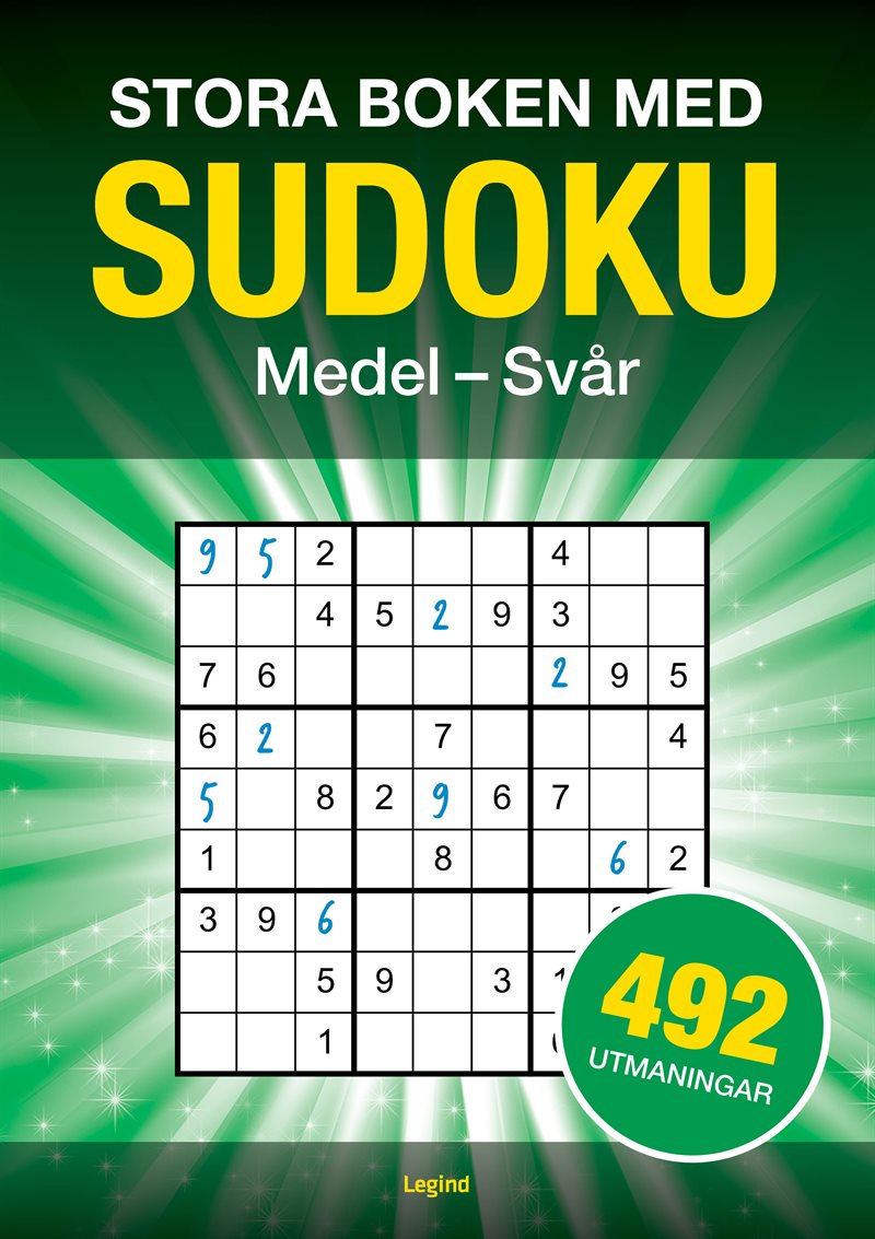 Stora boken med Sudoku : 492 sudokun, medel till svår