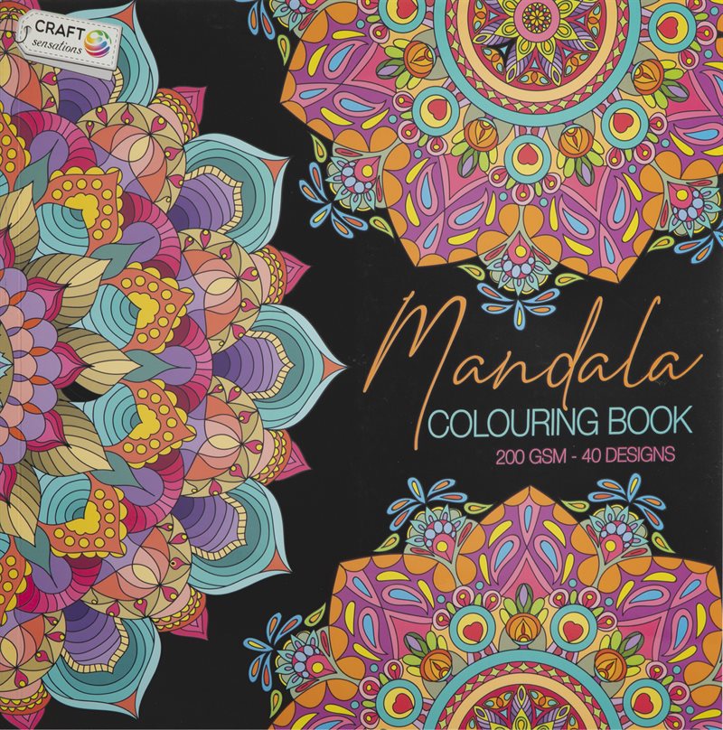 Målarbok : Mandala, orange