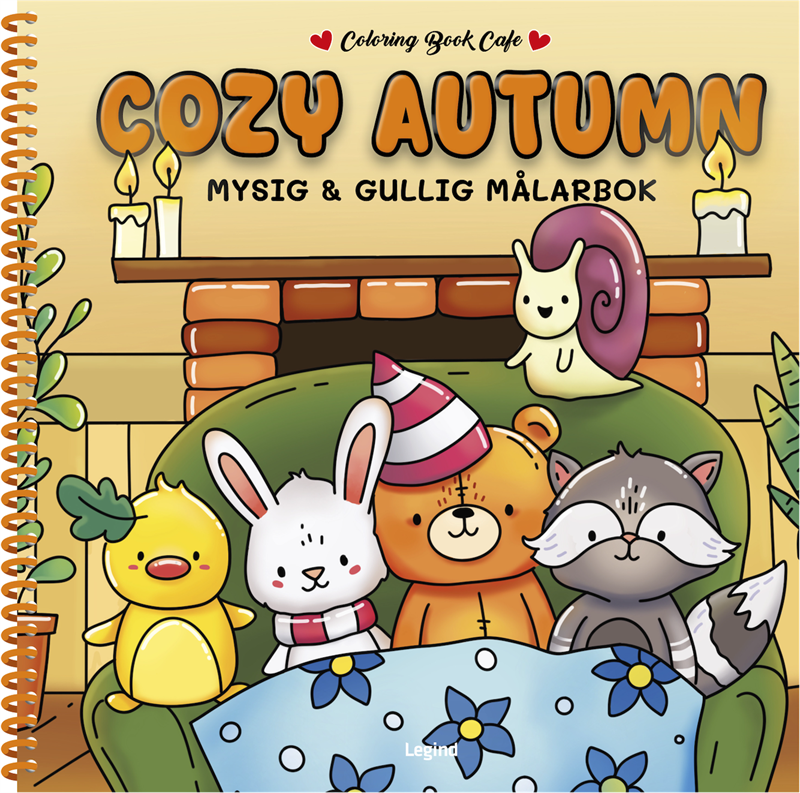 Cozy Autumn Deluxe : Lyxig Cozy Coloring målarbok från Coloring Book Cafe