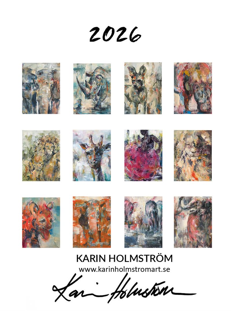 Konstkalender "Wild in Africa" 2026