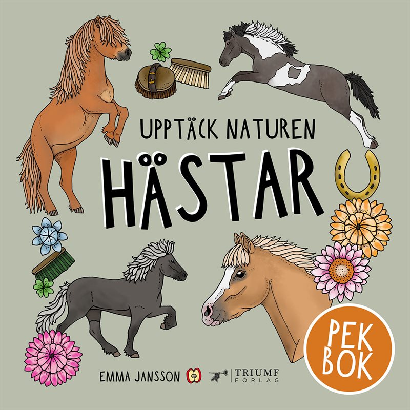 Upptäck naturen hästar - pekbok!