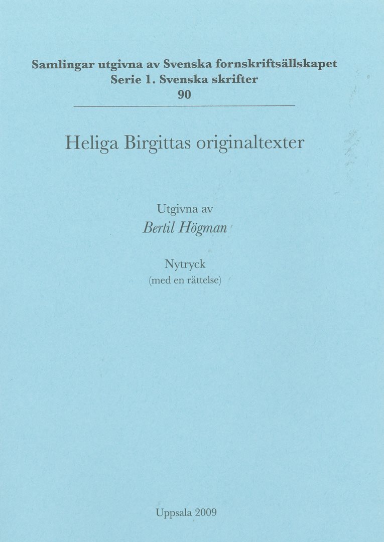 Heliga Birgittas originaltexter