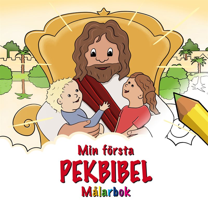 Min första pekbibel - målarbok