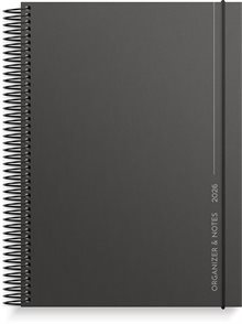 Kalender 2026 Organizer & Notes svart
