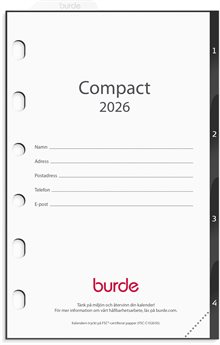 Kalender 2026 Compact grundsats