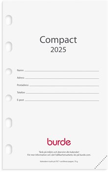 Kalender 2025 Compact kalendersats