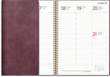 Kalender 24/25 Study A5 Twist burgundy