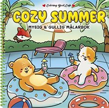 Cozy Summer Deluxe. Lyxig Cozy Coloring målarbok från Coloring Book Cafe